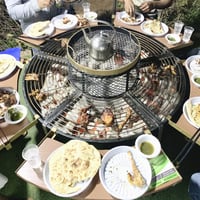 شواية السعادة | شواية فحم ستانلس كبيرة