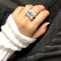 خاتم ملكي - زركون فضه عيار 925 للنساء - لعلو يتحدث...