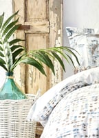 طقم مفارش مزدوج كينج سايز Vella لون أزرق