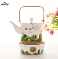 ابريق شاي سيراميك مع قاعده