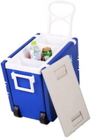 ثلاجة و طاولة للرحلات