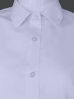 قميص بناتي بياقة دائرية