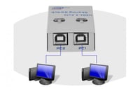 موزع سويتش لتشغيل طابعة على جهازين كمبيوتر