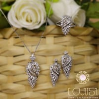 طقم فضة ناعم عيار 925