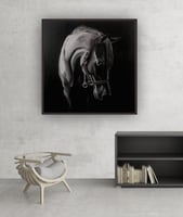 لوحة خجيلان-لوحات جدارية خيل.