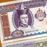 منغوليا فئة 100 توغروغ انسر