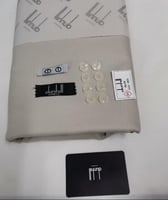 قماش دنهل صيفي لون بيج فاتح