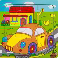 بازل Puzzle خشبي لتعليم الترتيب - 4 مجموعات للاطفا...