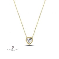 سلسلة قلب أنيقة باللون الذهبي (N529) .