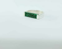 خاتم تاريخ المميز فضه ايطالي عيار 925 - تُصمم على...