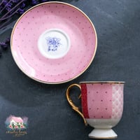 5740 طقم قهوة مميز بمسكة مذهبة لشخصين