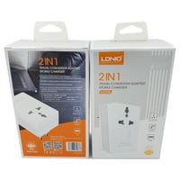 الدنيو | شاحن جوال جداري آمن LDNIO | Travel 3-Port...