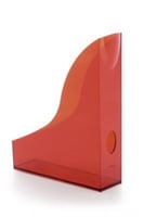 حامل الاوراق والمجلات بلاستيك لون احمر