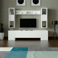 طاولة تلفزيون ابيض-موديل tv43