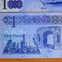 ليبيا فئة 1 دينار ( عمر المختار) بوليمر أنسر
