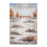 لوحة حائط عصرية كانفس مزودة بإطار خشبي مخفي