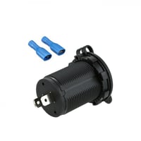 منفذين طبلون USB دائري بلمبة ليد بقوة A2.1/2.1 بغط...