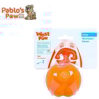 West Paw JIVE Dog Ball Large Tangerine