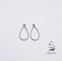 383 - تعليقة شكل دمعة لون برونزي