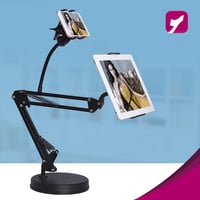 الحامل المعدني المزدوج للجوال والآيباد