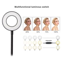 رينج لايت حامل الجوال بإضاءة LED