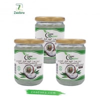 عرض على 3 عبوات زيت جوز الهند العضوي خالي من الغلو...