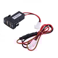 منفذين طبلون USB مستطيل بقوة 2.1A مقاس 40