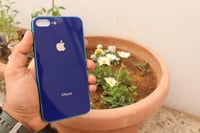 كفر ايفون زجاج أزرق Blue glass case