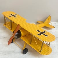 ديكور طيارة شراعية حديد انتيك صفراء