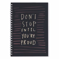 دفتر ( DON'T STOP UNTIL YOU'RE PROUD )