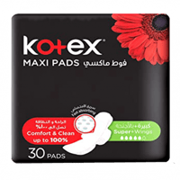 كوتكس فوط نسائية ماكسي كبيرة بالأجنحة 30 فوطة