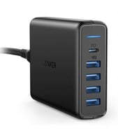 شاحن جداري بخمس منافذ من شركه انكر