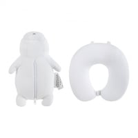 وسادة على شكل الحرف U تتحول الى دمية 2 في 1 من الد...