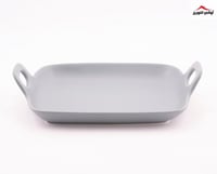 صحن مستطيل بمقبضين