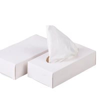 علبة مناديل صغيرة أبيض سادة (12) حبة