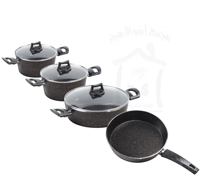 طقم قدور جرانيت 7 قطع