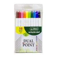 روكو أقلام تلوين ذات الريشتين 10 أقلام