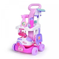 مكنسة للأطفال مع أدوات تنظيف تعمل بالبطاريات