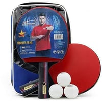 طقم مضارب تنس طاولة مع 3 كرات من كروس واي