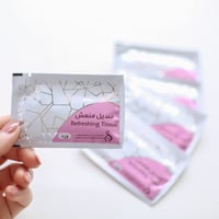 10 مناديل رطبة منعشة - مغلفة بشكل فردي