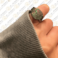 خاتم ملكي - فضه عيار 925 للنساء و الرجال | الون مم...