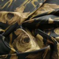 قطن ستان مشجر -أسود وبني