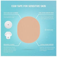 5 لصقات لون بيج حجم كبير لتثبيت السنسر والمضخات بد...