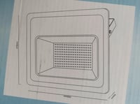 كشاف كهرب تنوير 200 واط ابيض/ أصفر