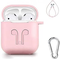 جراب سيليكون وردي مع تعليقه