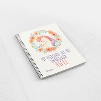 دفتر يونيكورن بالاسم حسب الطلب