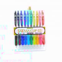 طقم 10 أقلام سارسا كليب زيبرا 0.5