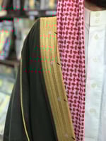 بشت رجالي ملكي رسمي لون أخضر غامق دقة ملكيه قماش ص...