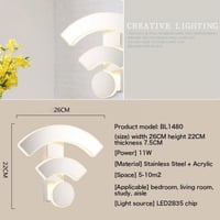 إضاءة منزلية/مقهى على شكل WIFI