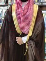 بشت رجالي بشت الهدايا لون عودي ( بني محروق) قصب لي...